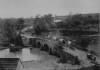 wagons on bridge